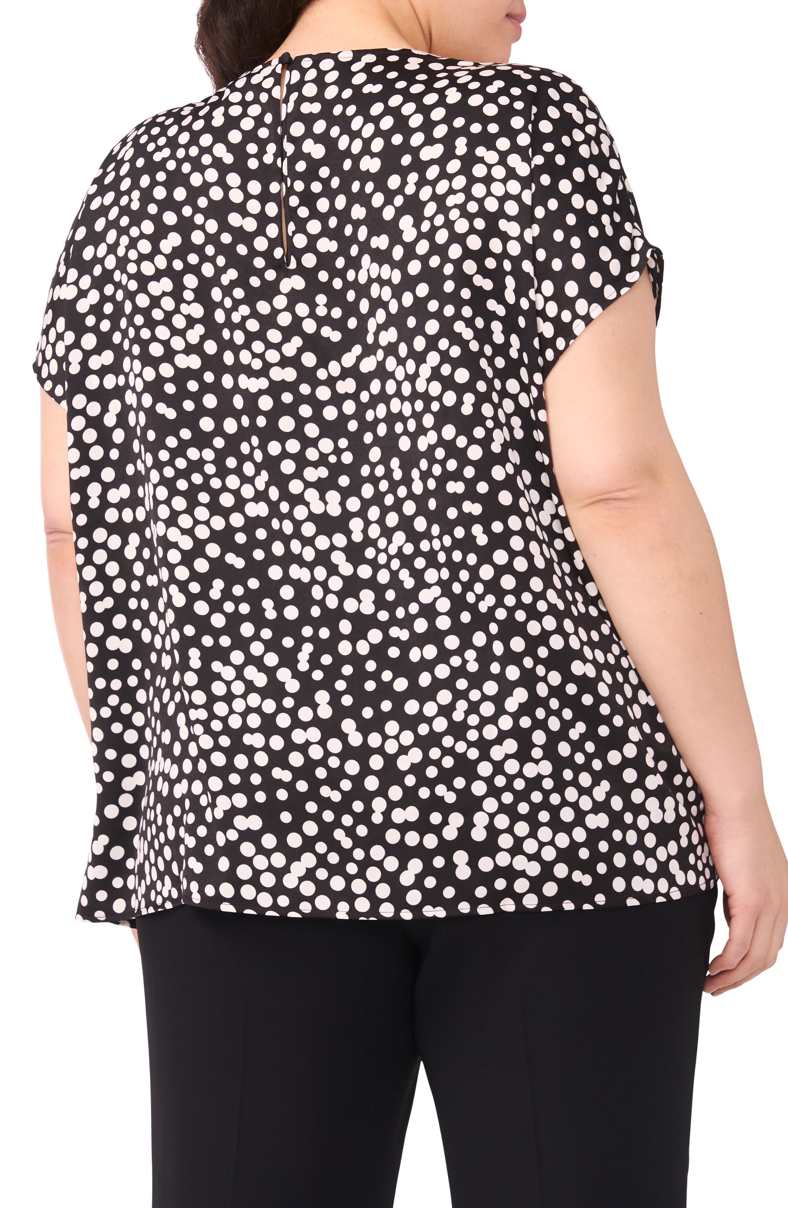 Polka Dot Crepe Top - image 2