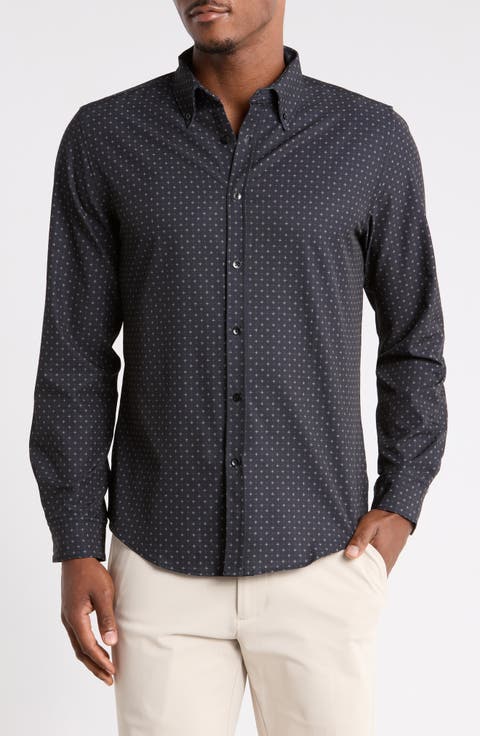 Geo Dressy Button-Up Shirt