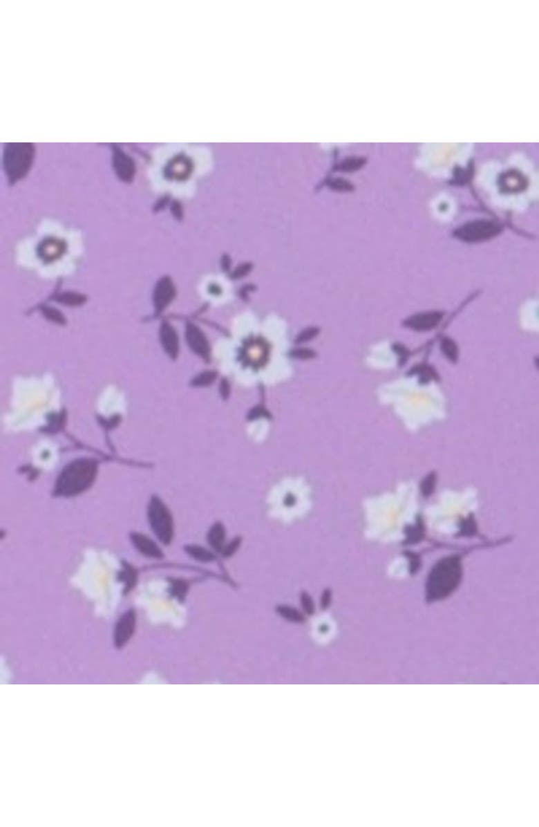Gottex Kids Ditsy Floral Long Sleeve Rash Guard Set, Alternate, color, Violet