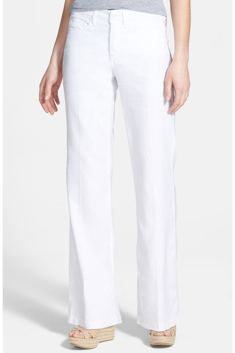 Wylie Five-Pocket Linen Trousers, Main, color, OPTIC WHITE