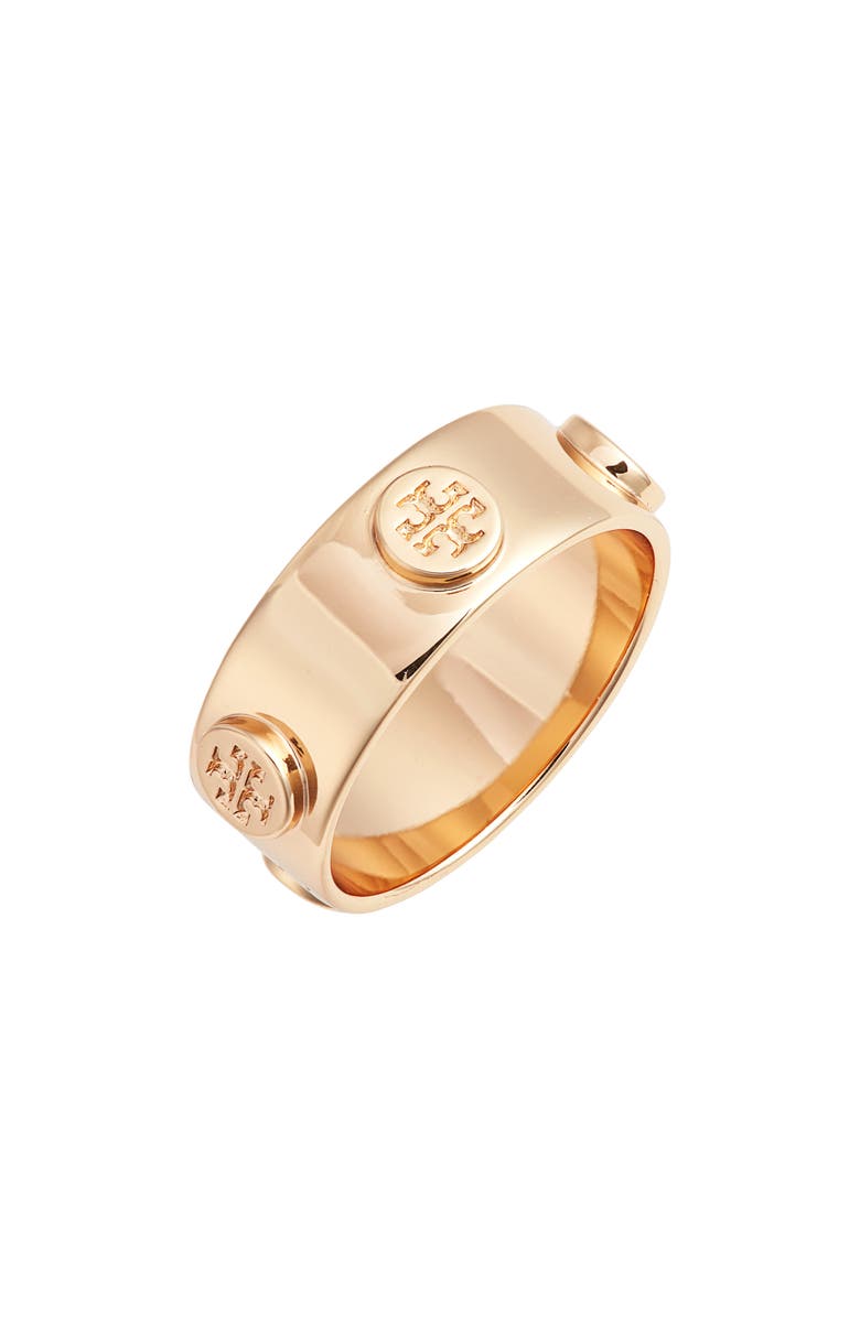 Tory Burch Delicate Logo Ring, Main, color,