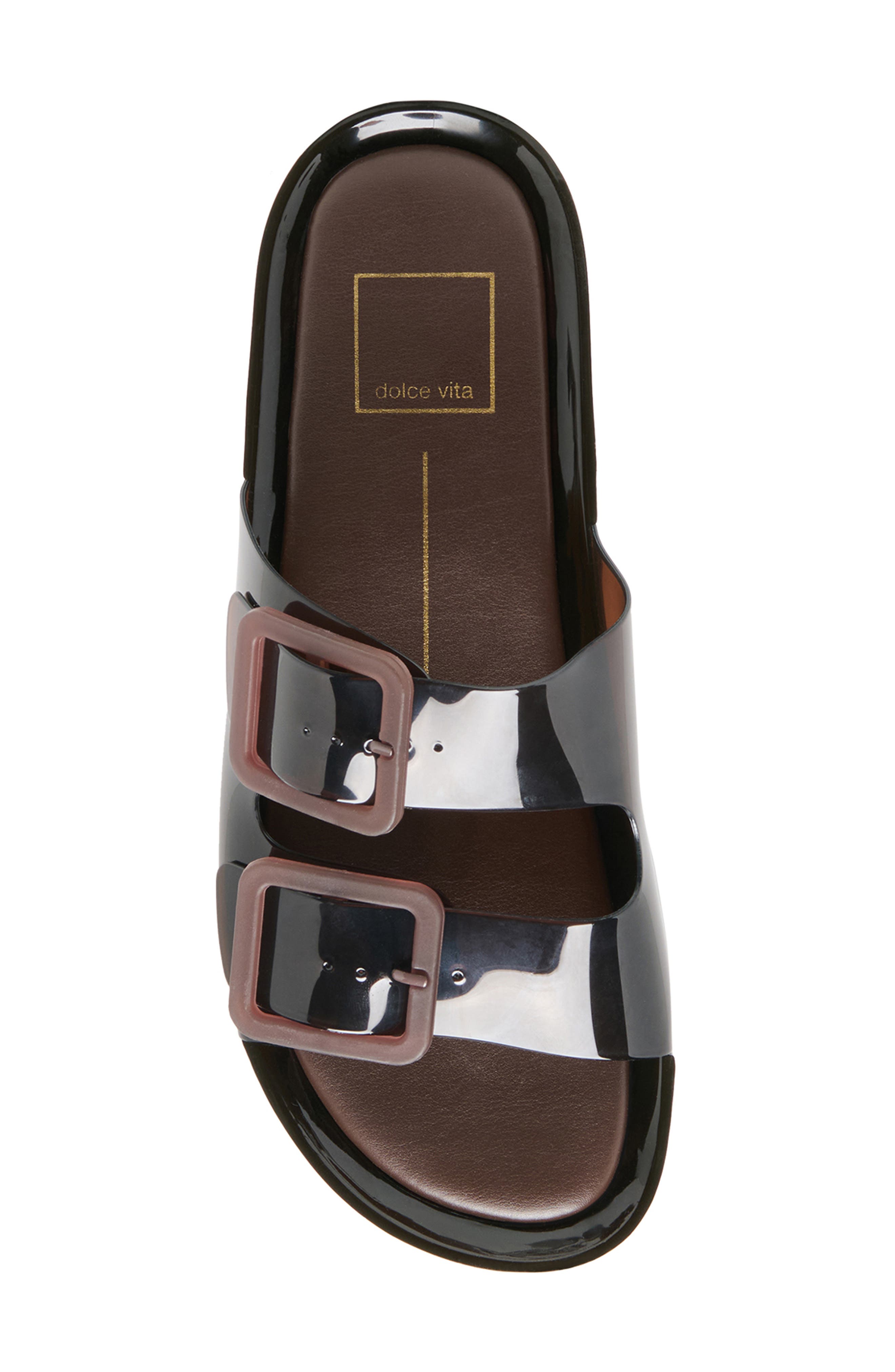 Julio X Platform Sandal, Alternate, color, CHOCOLATE VINYL