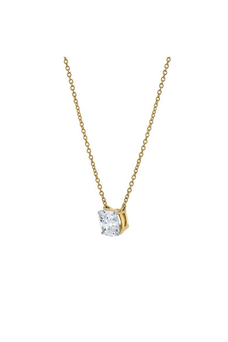 Cushion Chic 14K Gold Lab Grown Diamond Necklace - 0.75 ct, Alternate, color, 14K Yellow Gold