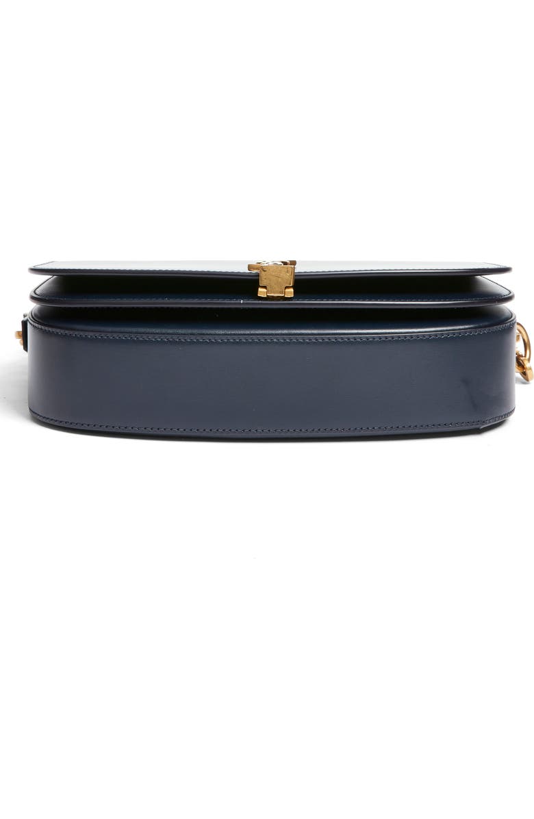 Saint Laurent Voltaire Leather Crossbody Bag, Alternate, color, Deep Blue