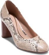 Cole Haan Nella Snakeskin Embossed Pump