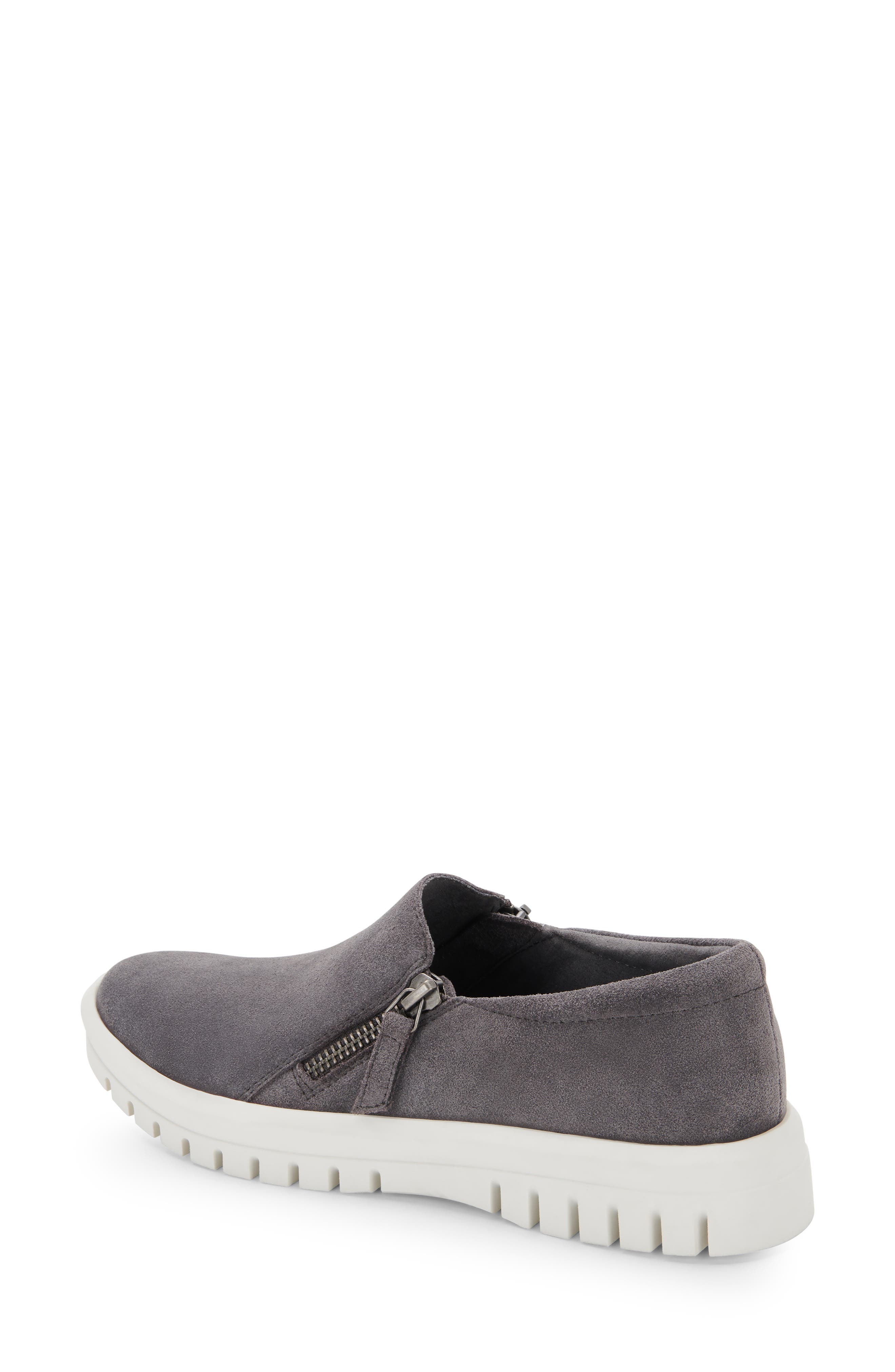 Faith Waterproof Slip-On Sneaker, Alternate, color, DARK GREY SUEDE