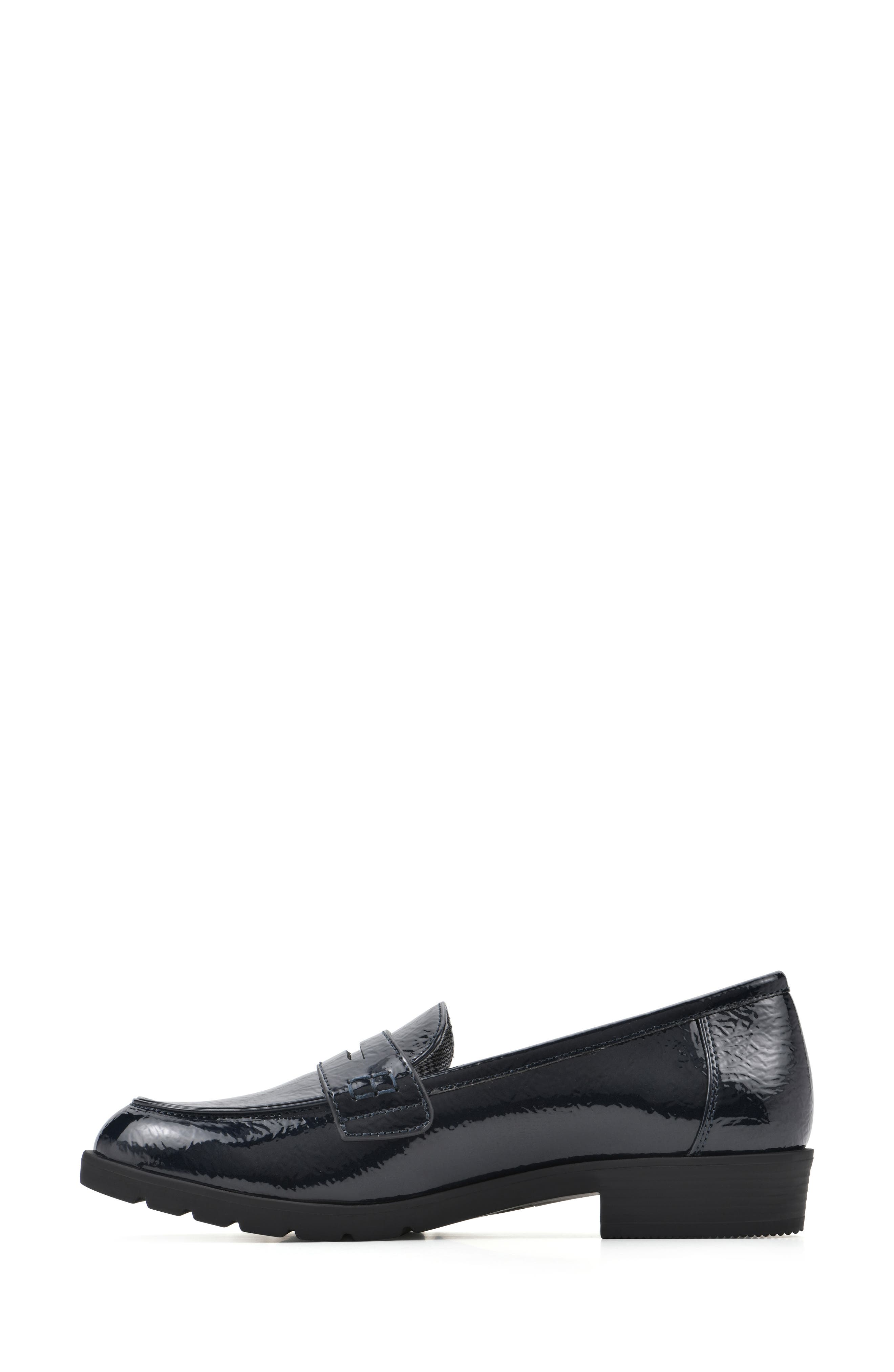 Galah Penny Loafer, Alternate, color, NAVY/ PATENT