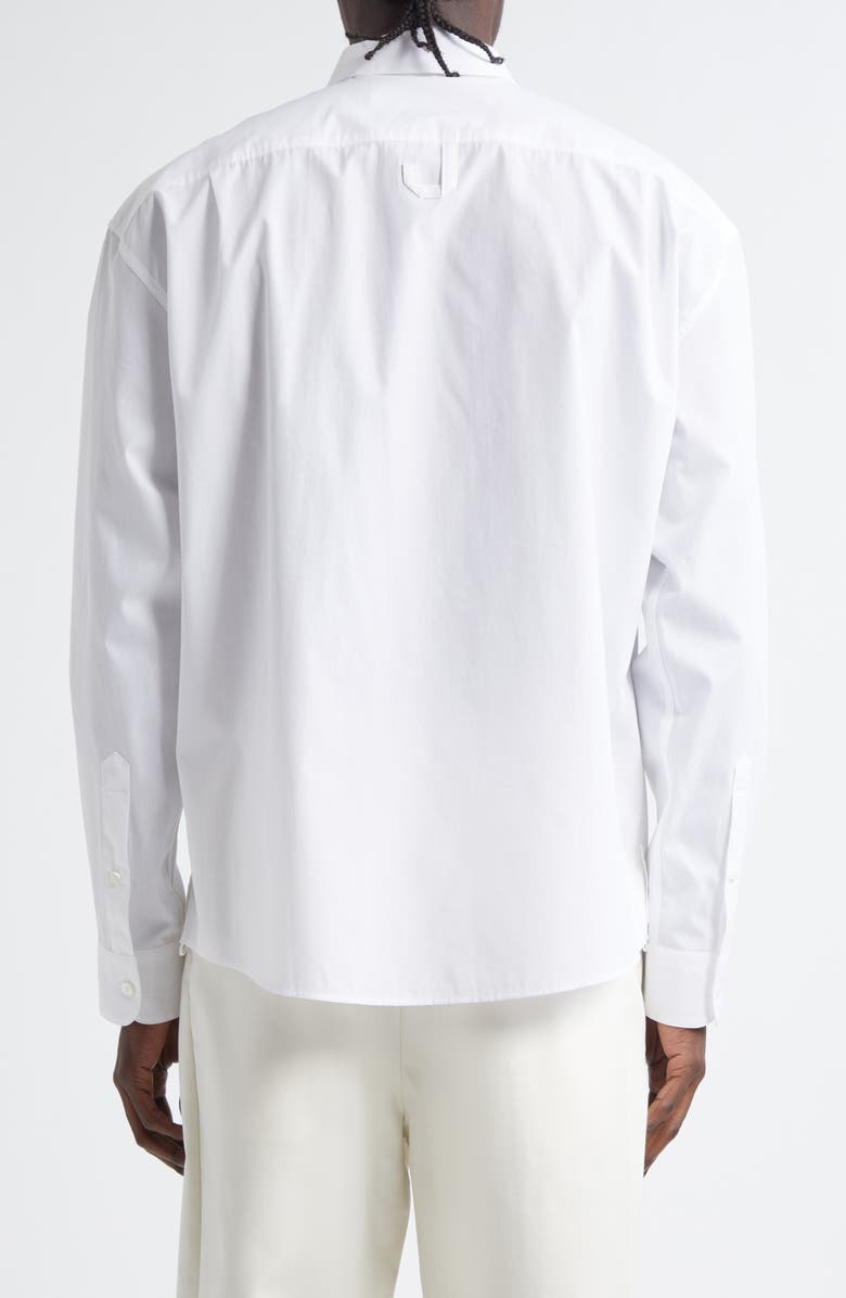 Jacquemus La Chemise Simon Sardine Graphic Button-Up Shirt, Alternate, color, Boite Sardines Orange