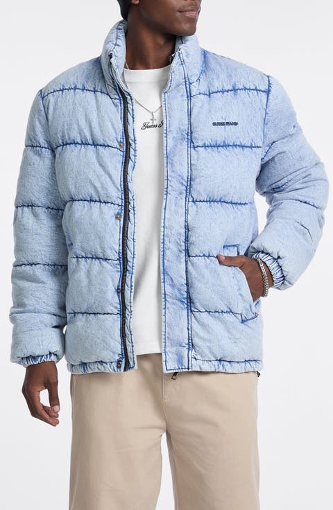 Quilted Denim Puffer Jacket