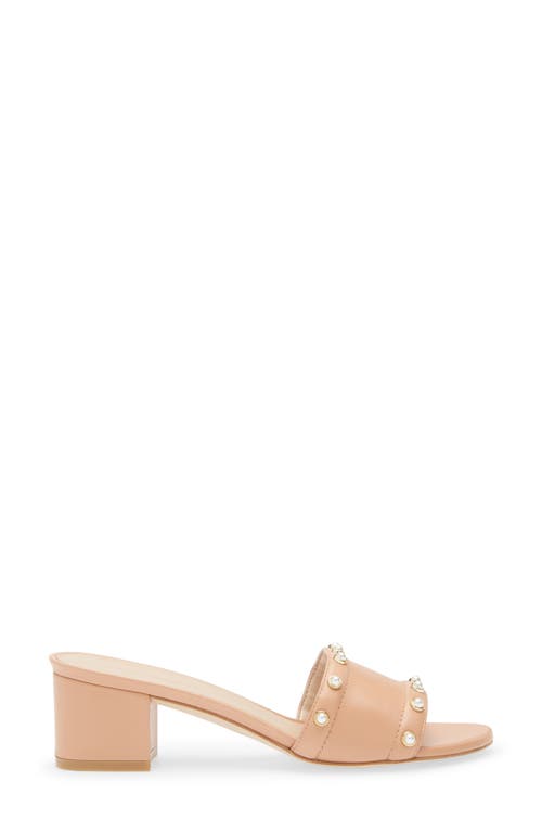 STUART WEITZMAN STUART WEITZMAN FAUX PEARL SLIDE SANDAL 
