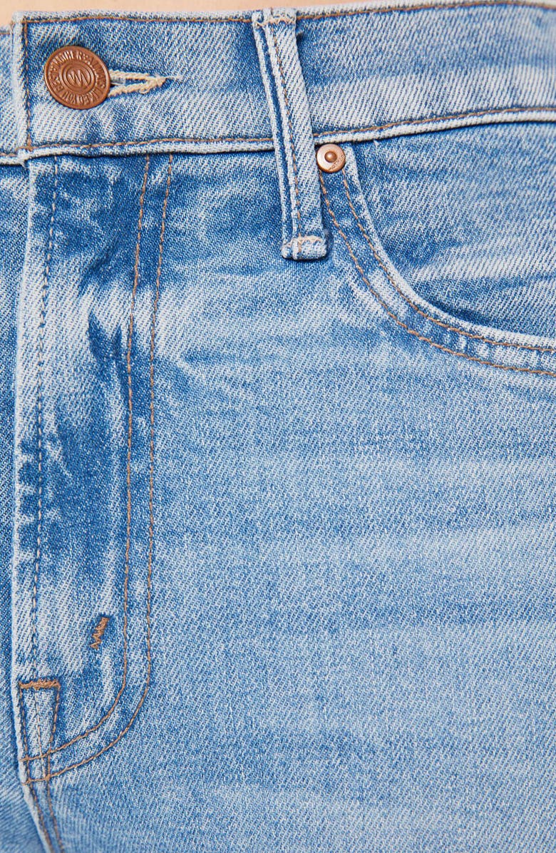 MOTHER The Insider Sneak Frayed High Waist Bootcut Jeans, Alternate, color,