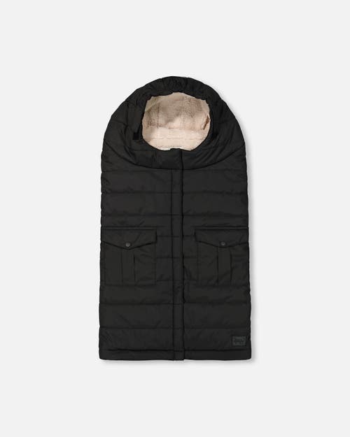 Deux Par Deux Gender Inclusive Evolutive Footmuff Designed For Car Seat And Stroller In Black