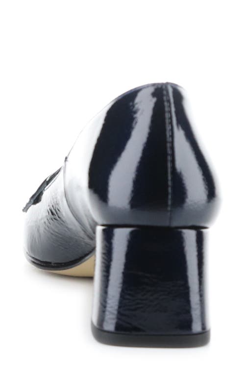 Fly London Sufi Block Heel Pump In Blue