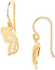 Kiara by Ki-ele Dainty Mariposa Wings Drop Earrings