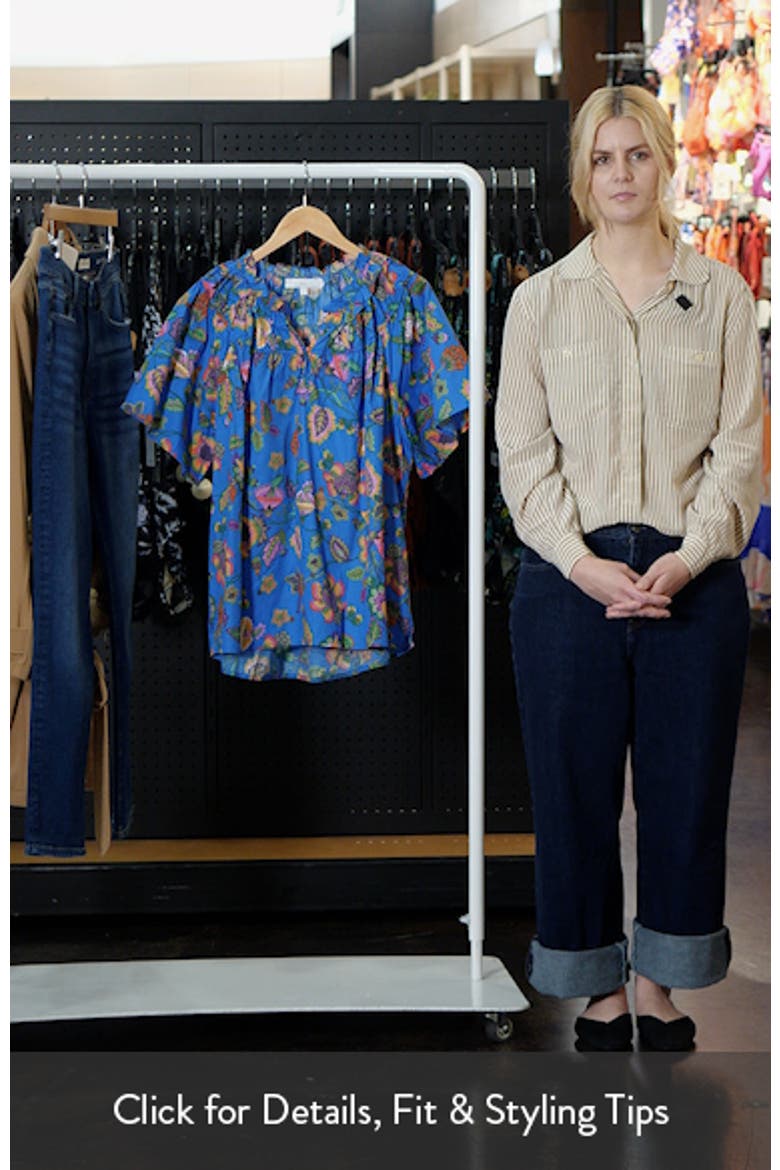 Anabelle Darthy Floral Flutter Sleeve Top video