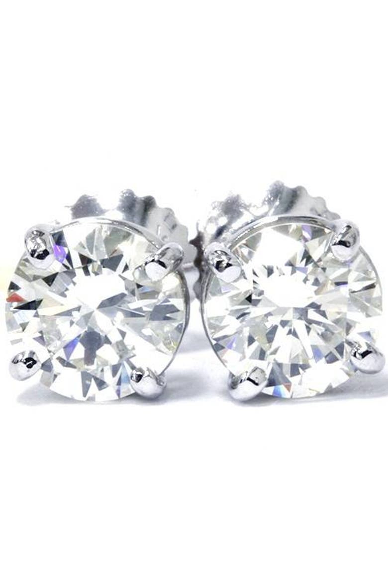 1/2Ct TW Diamond Studs in 14k or Gold Lab Grown, Main, color, 14k White Gold