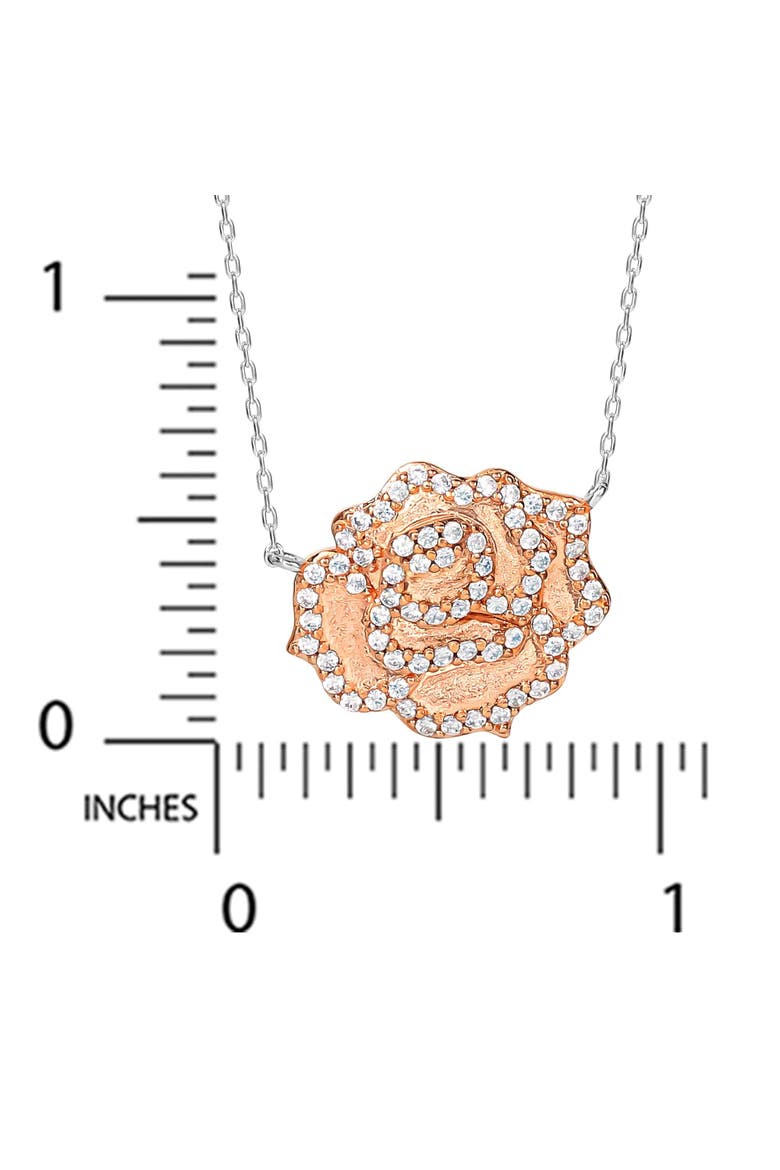 Beauty and the Beast Belle Rose Necklace, 18", Alternate, color, Rose