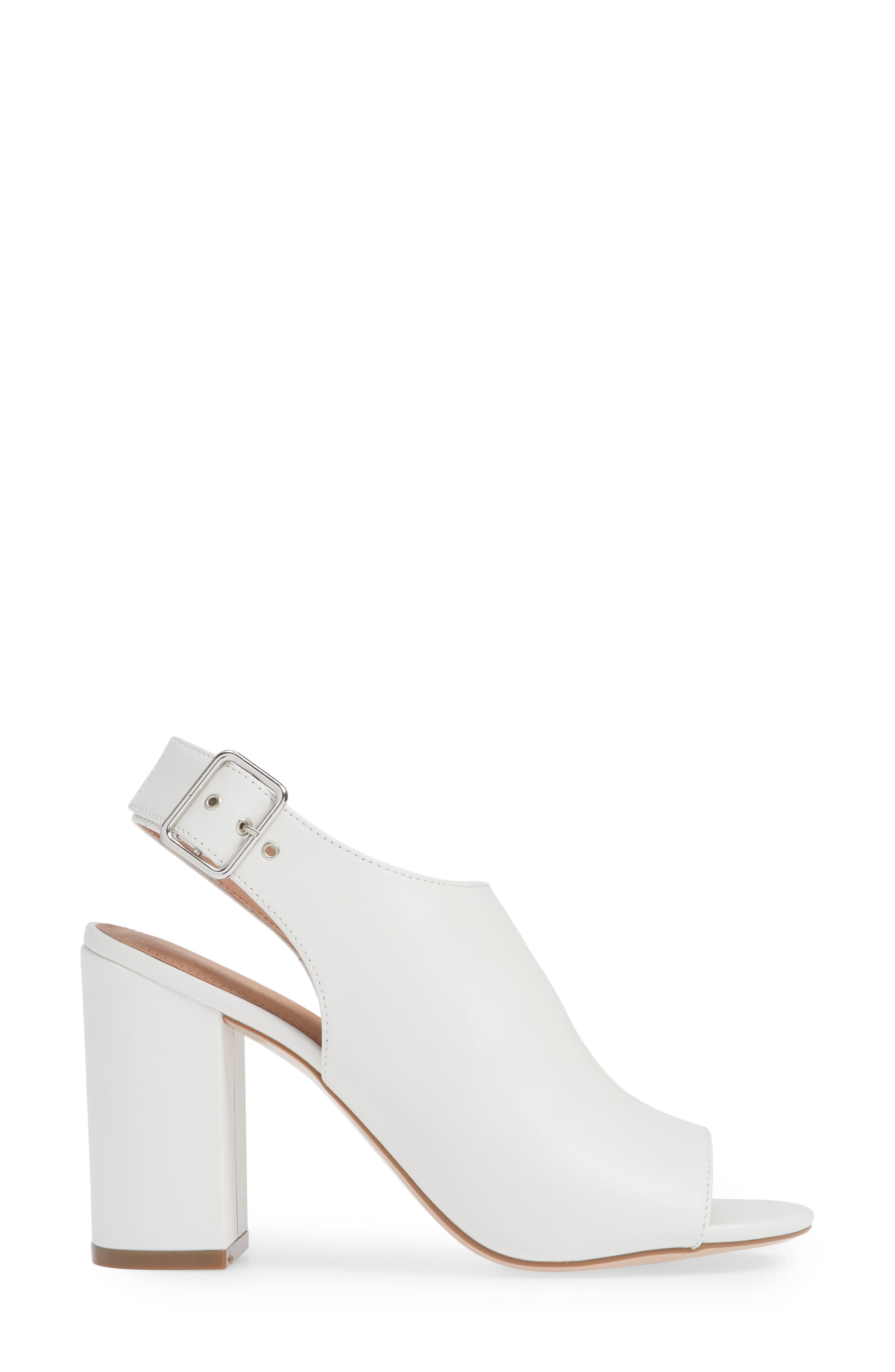 Dina Slide Sandal, Alternate, color, WHITE LEATHER