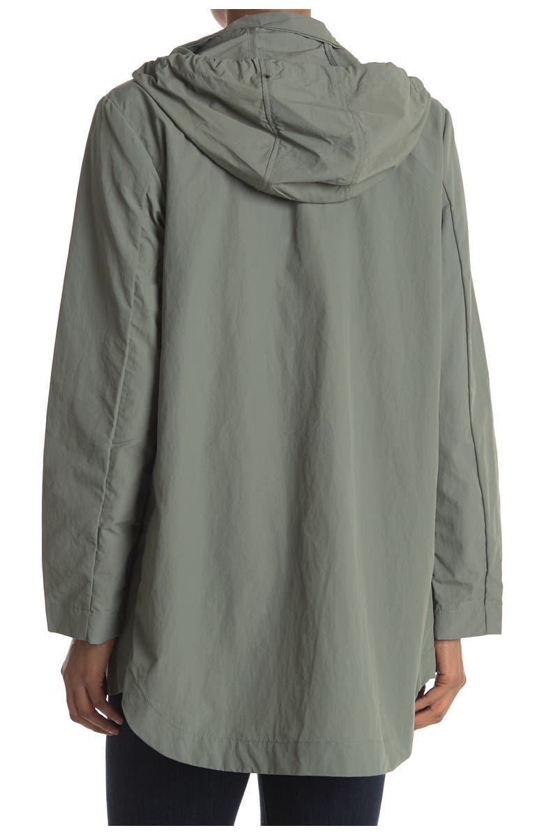 Bernardo Front Zip Hooded Crinkle Rain Jacket, Alternate, color, 