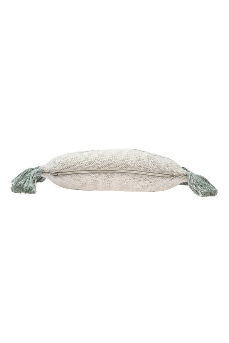 Oasis Tassel Knit Accent Pillow, Alternate, color, INDUS BLUE