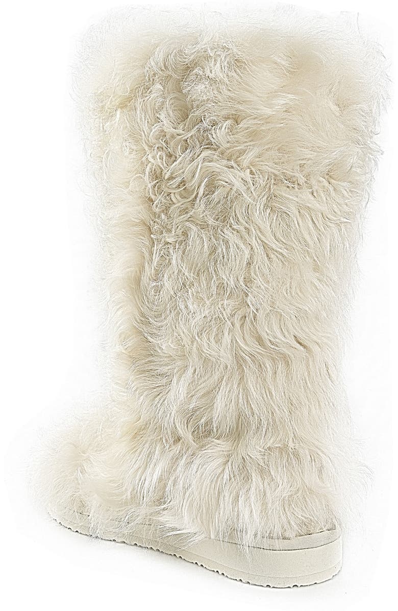 ZIGI Raylynn Genuine Shearling Boot, Alternate, color, Ivory