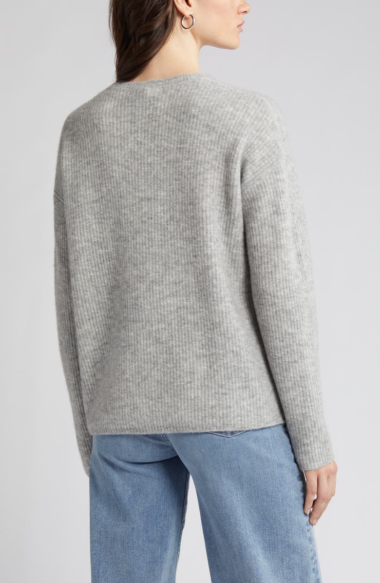 Nordstrom Signature Wool & Cashmere Blend Long Sleeve Sweater, Alternate, color, 