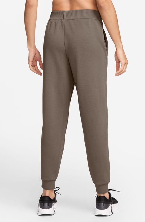 Nike Dri-fit Mid-rise Joggers In Mink Brown/mink Brown