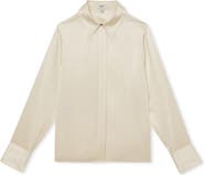 Reiss Ameira Silk Button-Up Shirt