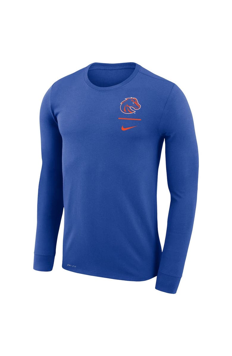 Nike Men's Nike Royal Boise State Broncos Logo Stack Legend Performance Long Sleeve T-Shirt, Alternate, color,
