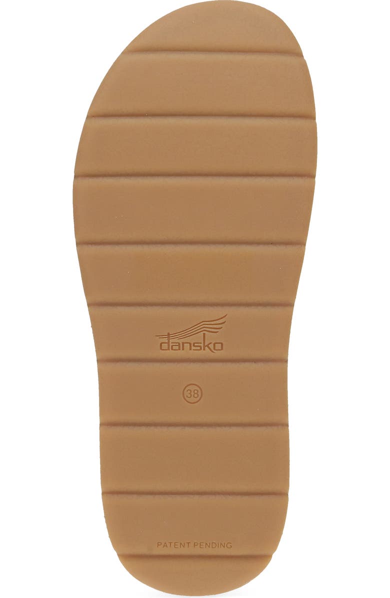 Dansko Bridget Platform Wedge Slide Sandal, Alternate, color, Lime Burnished Suede