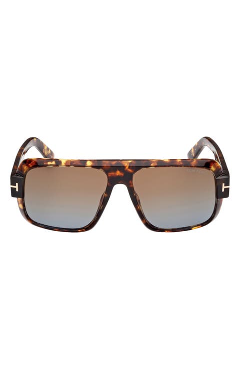Turner 58mm Navigator Sunglasses