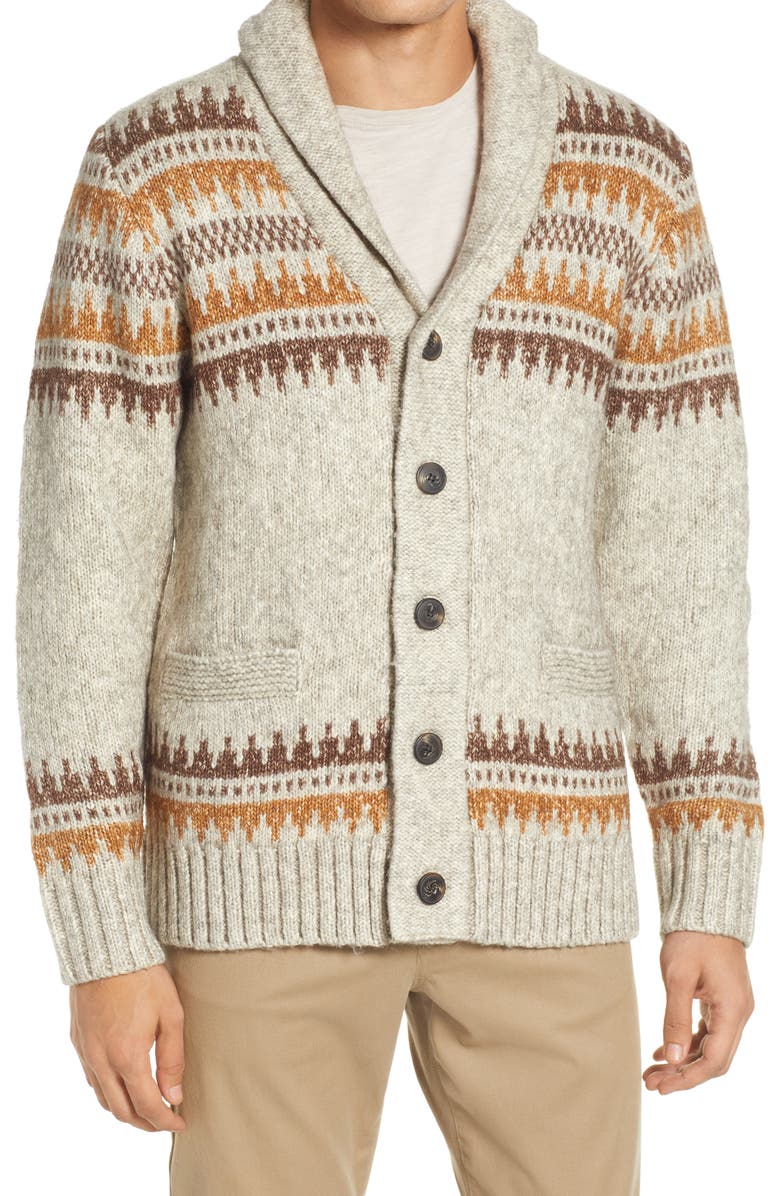Schott NYC Shawl Collar Cardigan, Main, color,