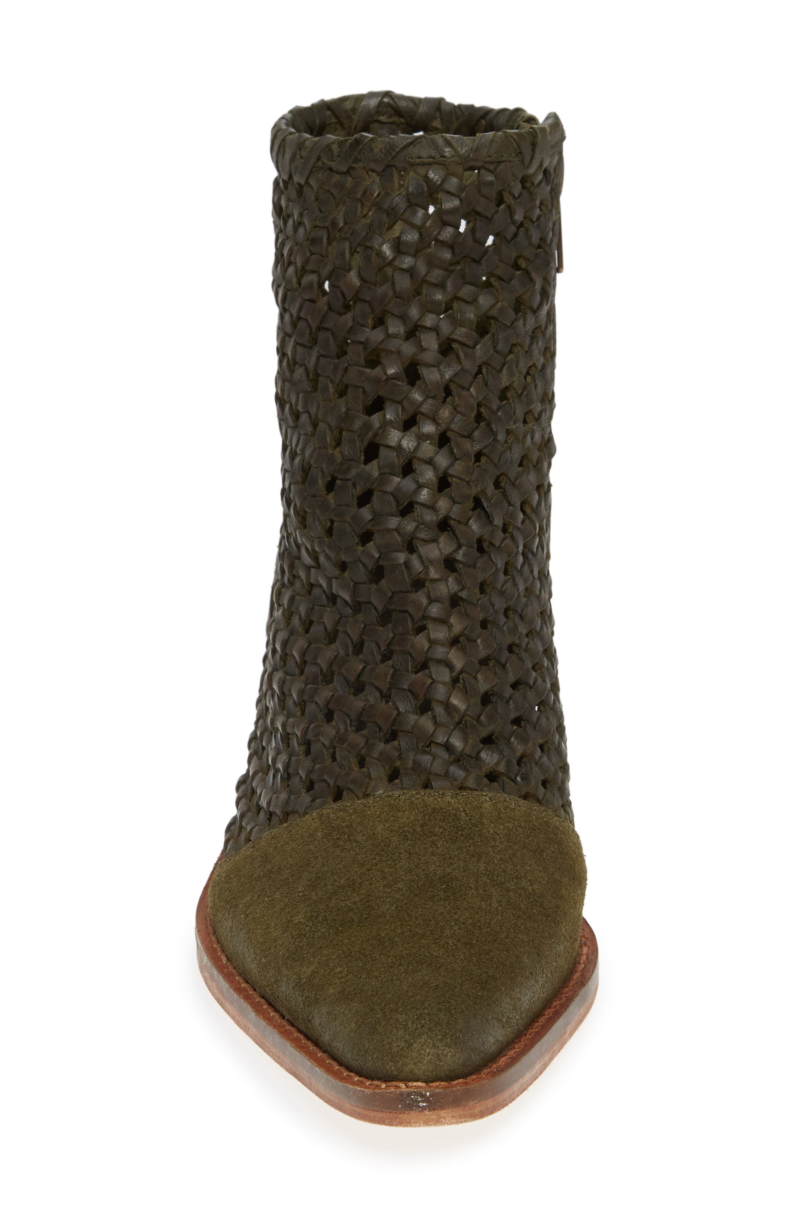 In the Loop Woven Bootie, Alternate, color, KHAKI