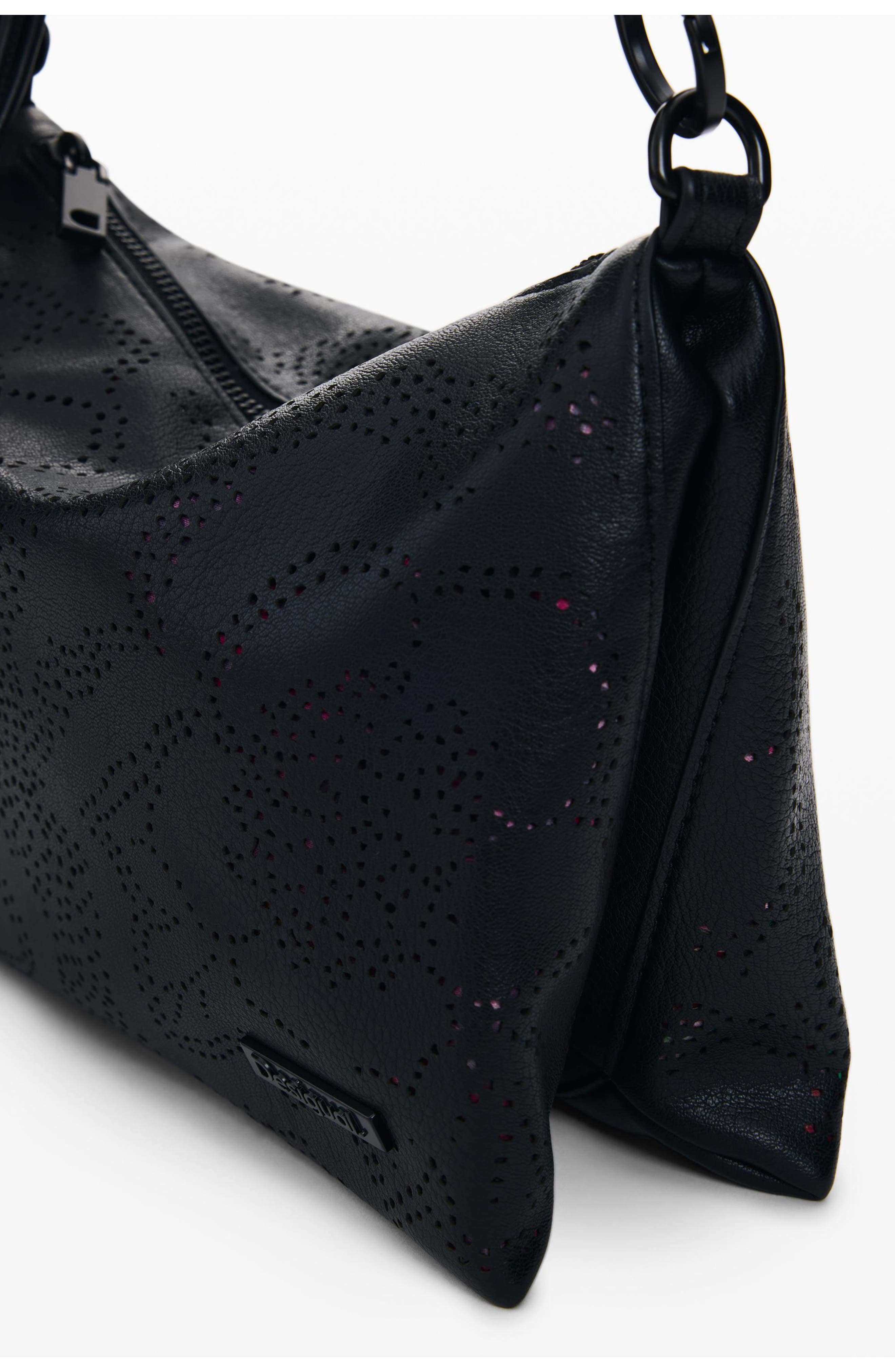 Desigual Floral Crossbody Bag, Alternate, color, Black