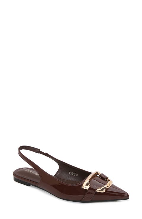 Caeli Buckle Slingback Flat (Women)