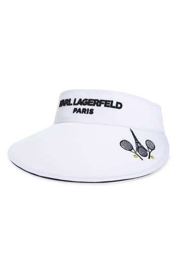 Karl Lagerfeld Paris Tennis Embroidered Visor