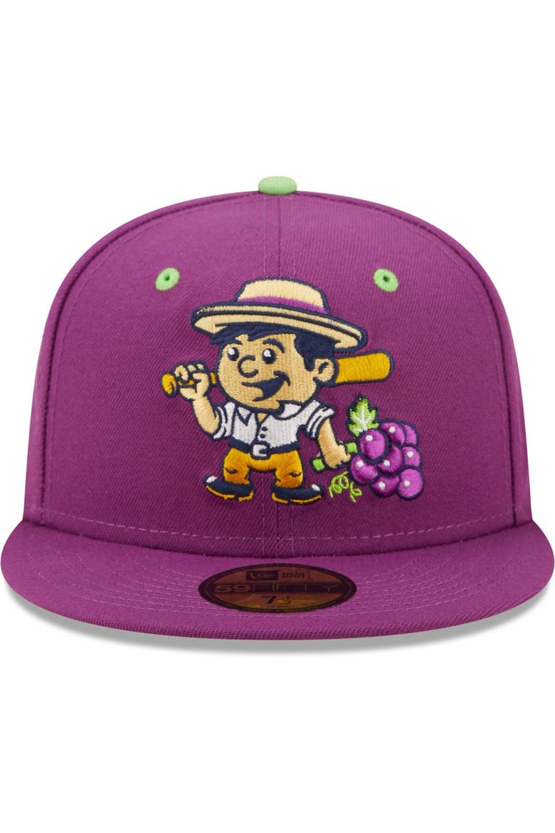Men's New Era Purple Viñeros de Tri-City Copa De La Diversion 59FIFTY Fitted Hat, Alternate, color, Purple