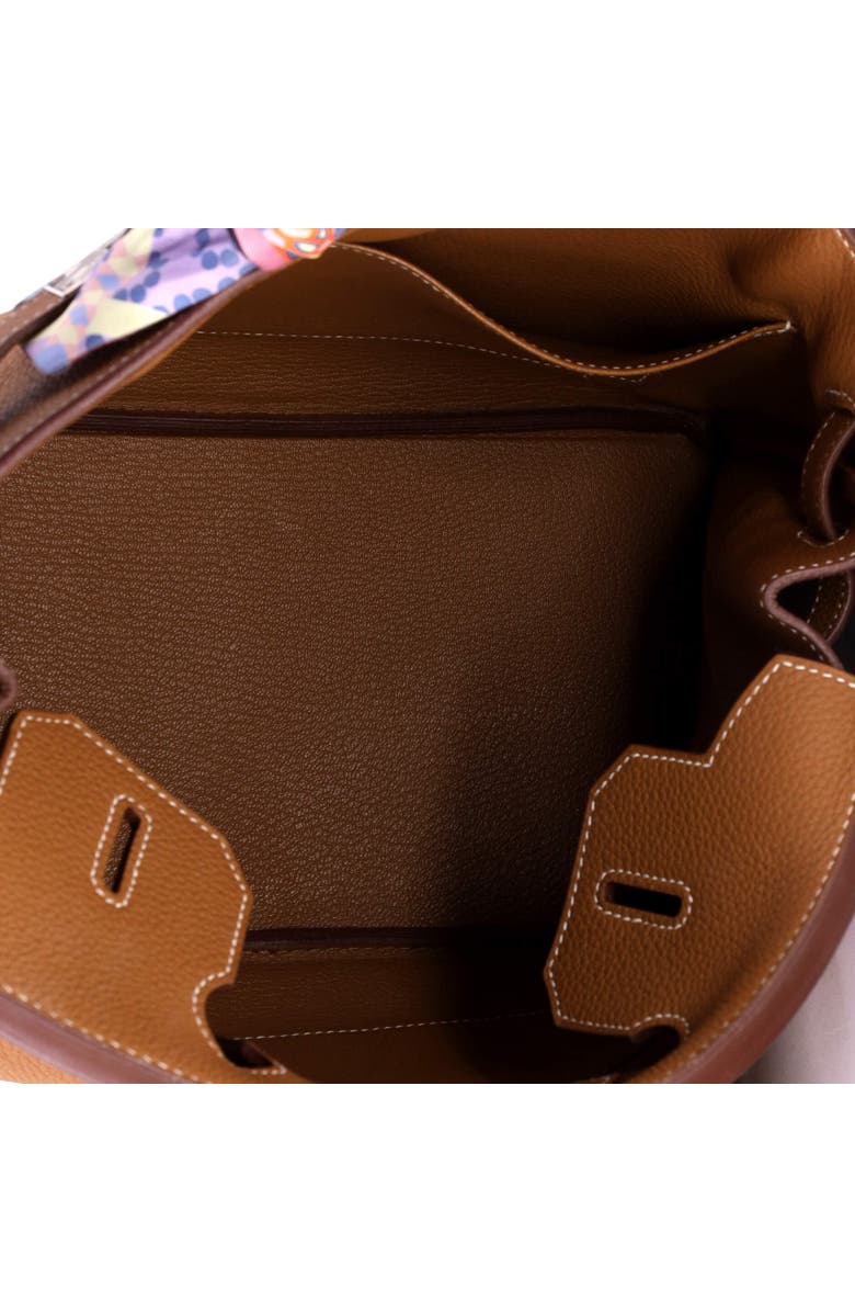 Pre-Owned Hermes Birkin Handbag Brown Togo with Palladium Hardware 30, Alternate, color, Gold