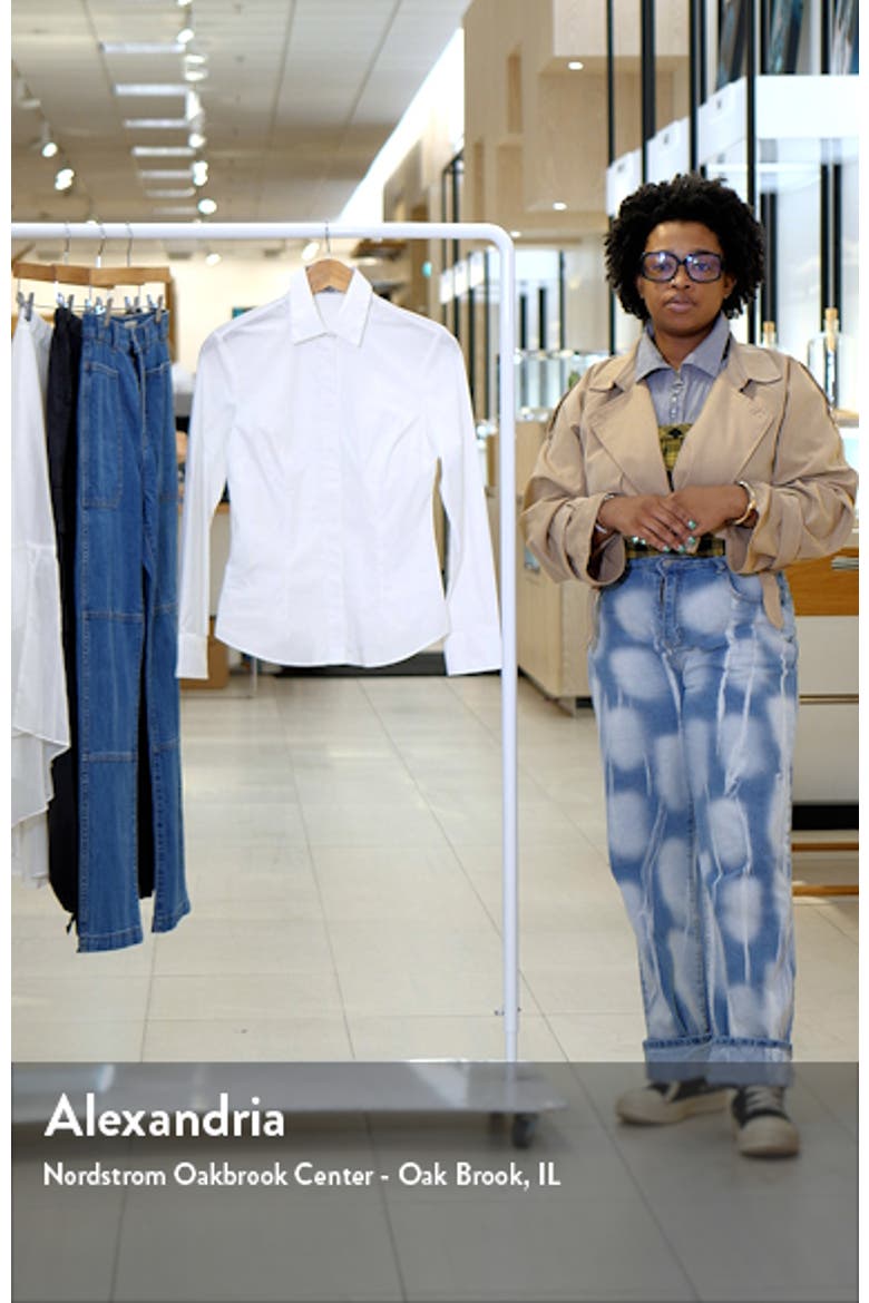 Fitted Stretch Cotton Button-Up Shirt video