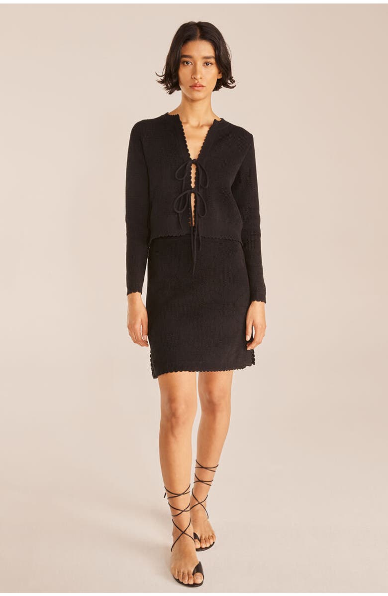 Rebecca Taylor Sunflower Skirt, Main, color, Black