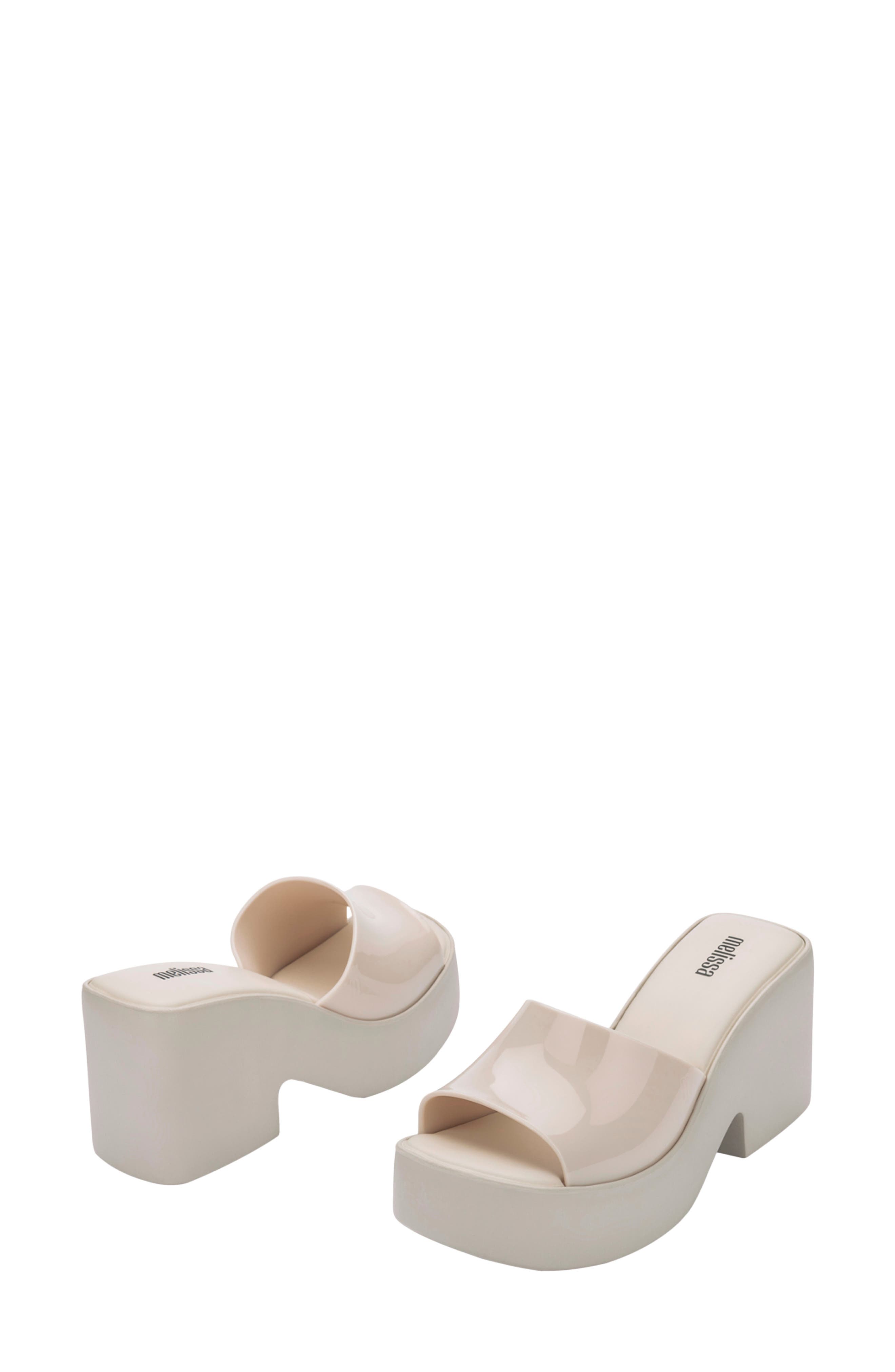 Posh Platform Slide Sandal, Alternate, color, LIGHT BEIGE