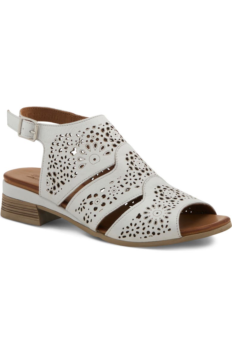 Spring Step Plasma Ankle Strap Sandal, Main, color, White