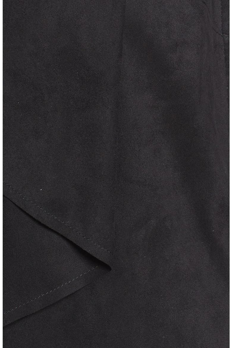 Tayanita Faux Suede Jacket, Alternate, color, BLACK