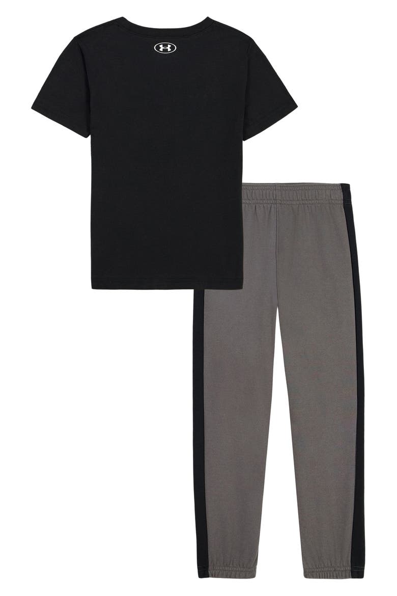 Logo T-Shirt & Joggers Set, Alternate, color, BLACK