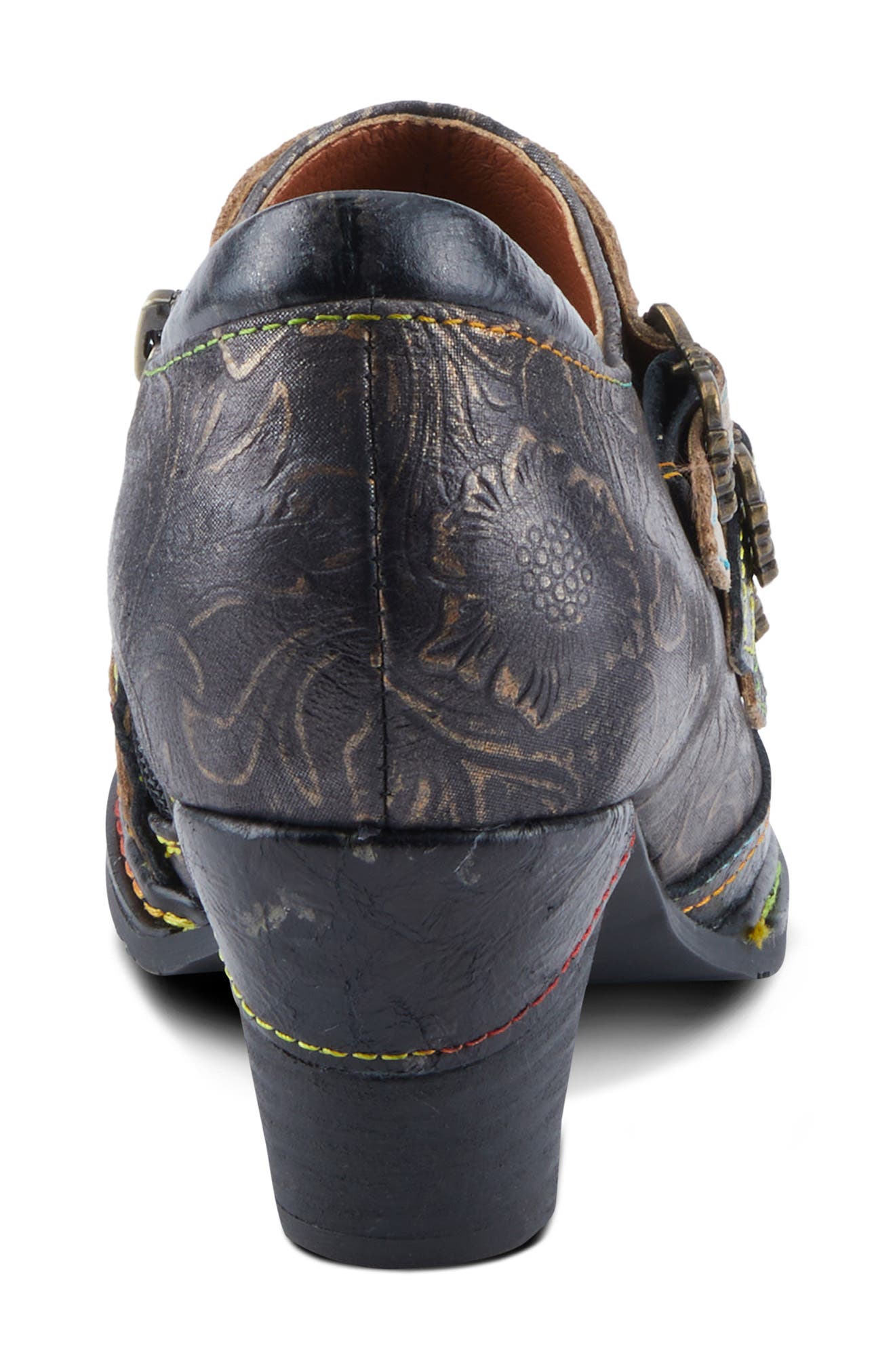 L'Artiste by Spring Step Graphic Bootie, Alternate, color, Black Metallic