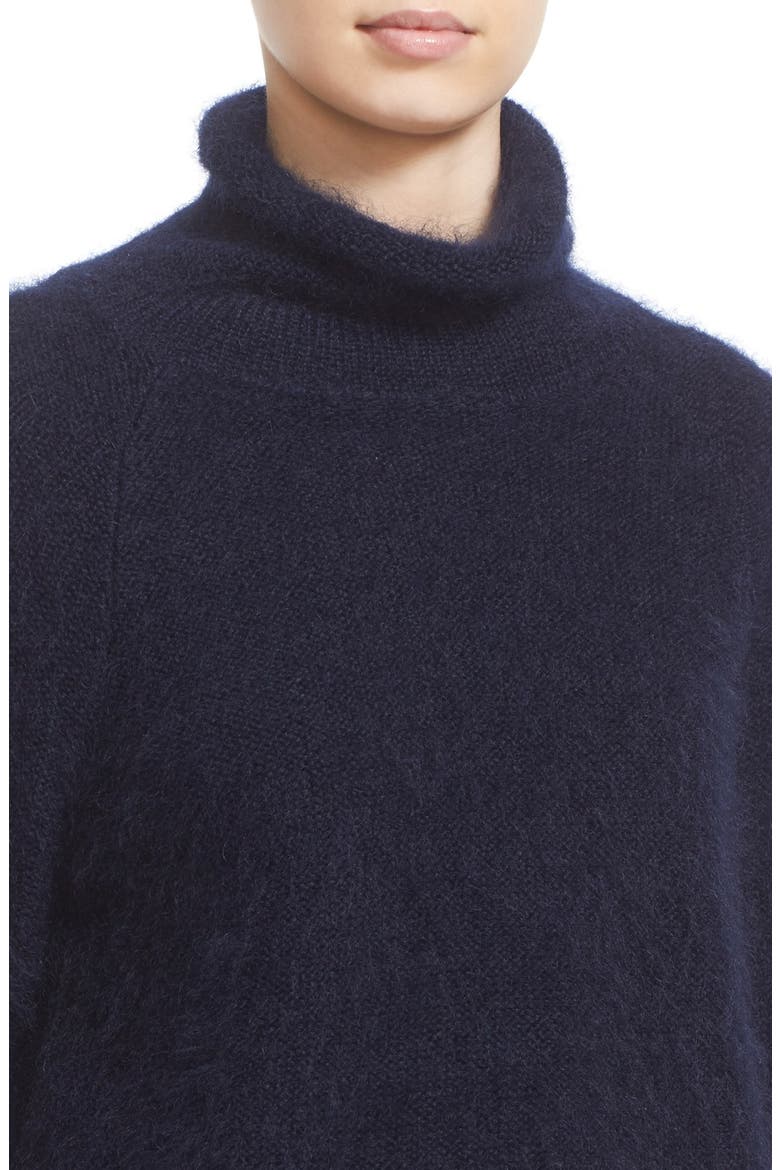 Mohair & Silk Turtleneck Sweater, Alternate, color, NAVY
