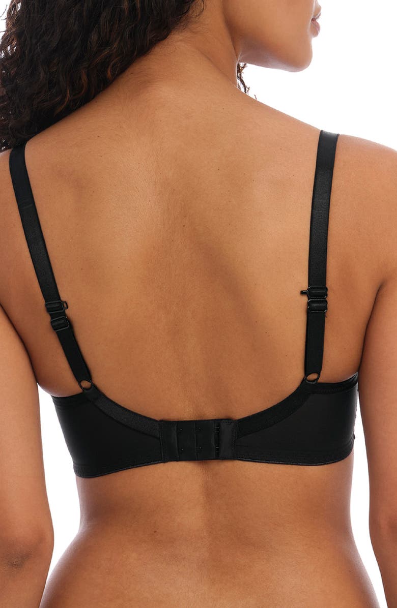 Freya Tailored Plunge Underwire T-Shirt Bra, Alternate, color, Black