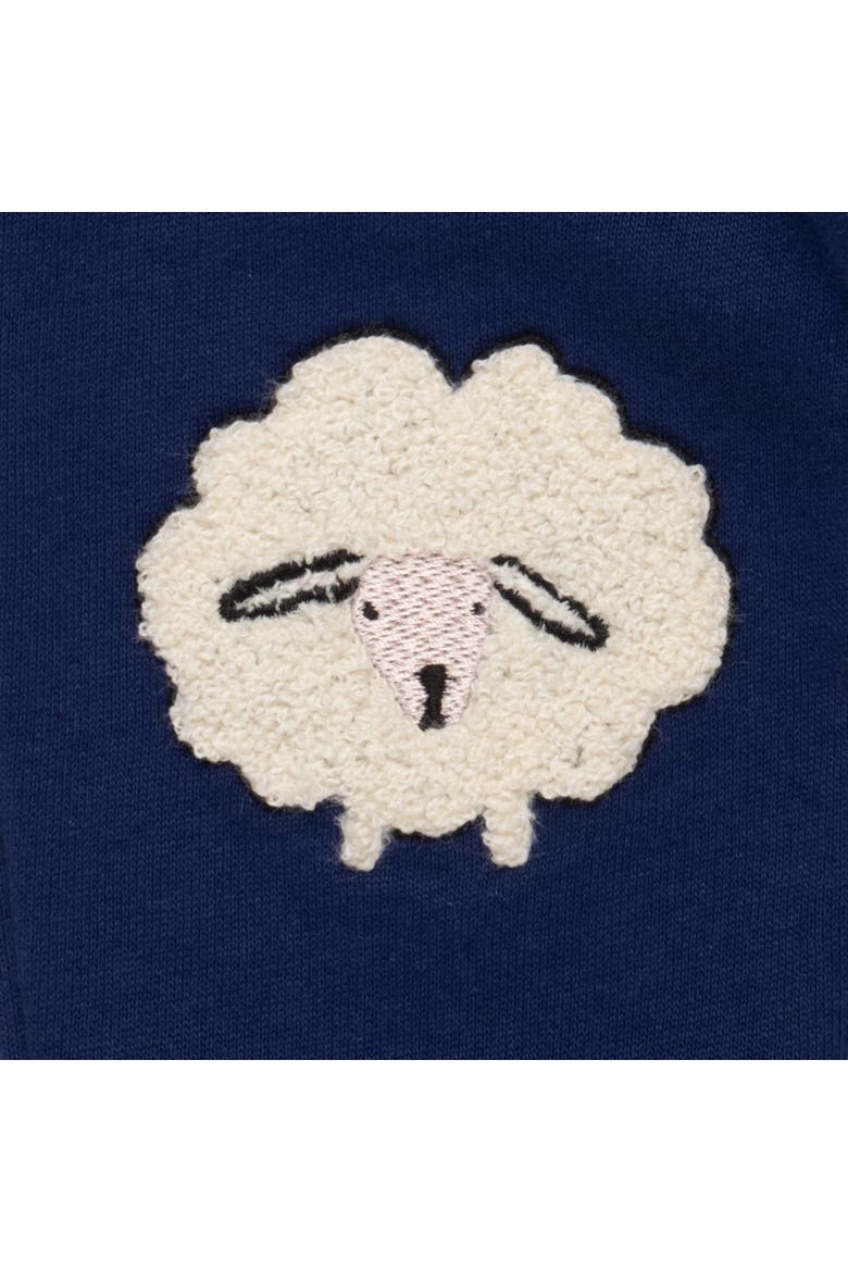 Embroidered Cozy Sheep Baby Jogger, Alternate, color, Natural