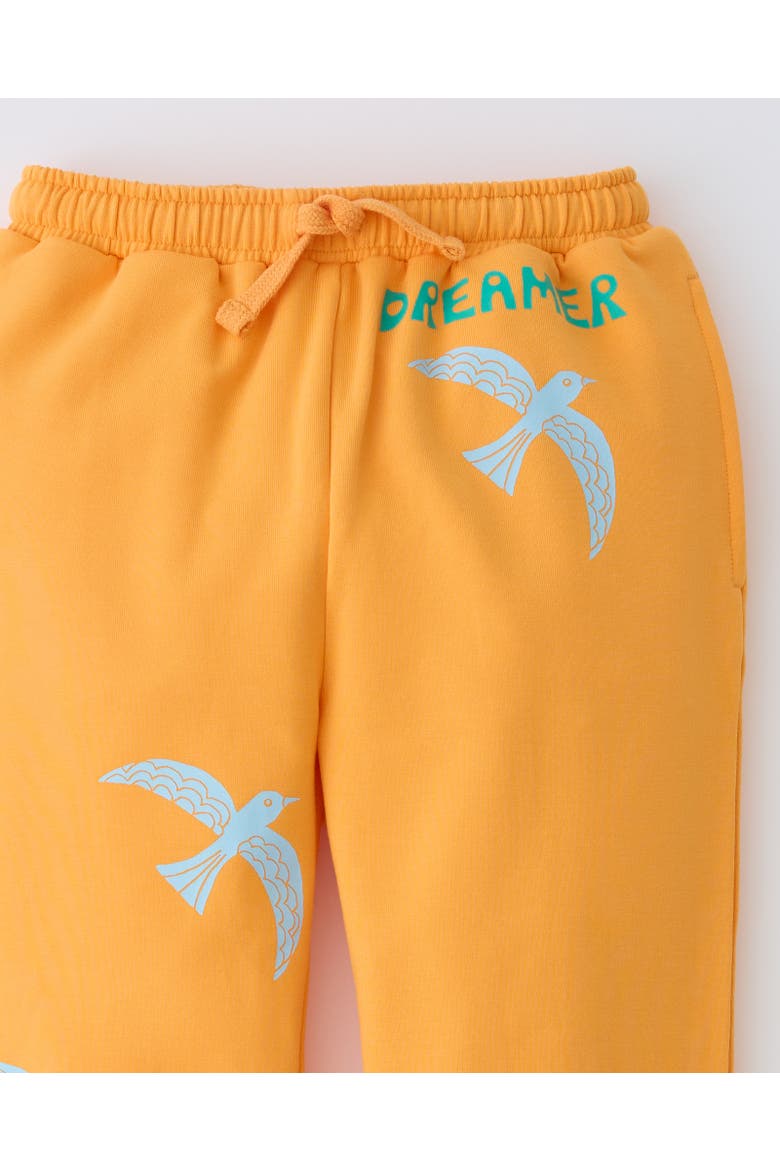 French Terry Jogger, Alternate, color, Orange Bird