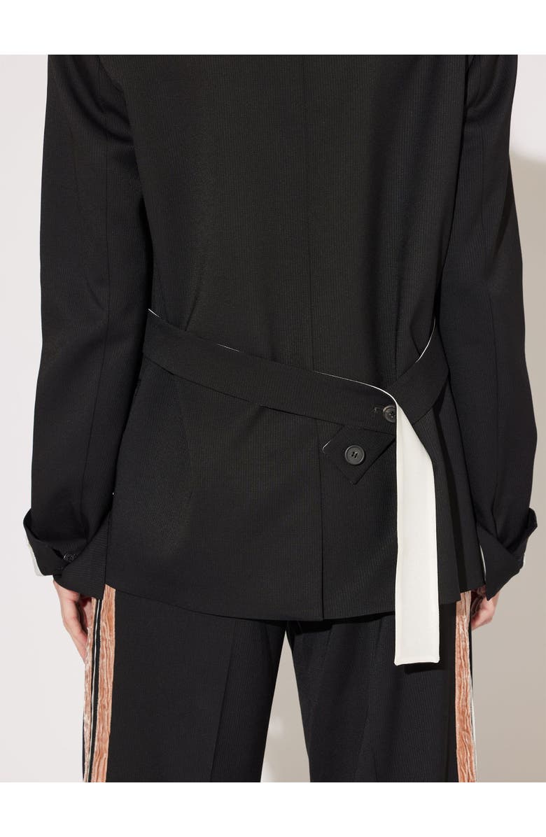 Callas Milano Denis Oversized Blazer with Contrast Cuff Sleeve, Alternate, color, Black